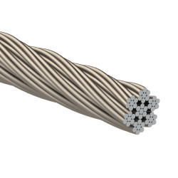 Nerezové lanko o 4 mm (7x7 dr.) AISI 316 Nerezové lanko o 4 mm (7x7 dr.) AISI 316